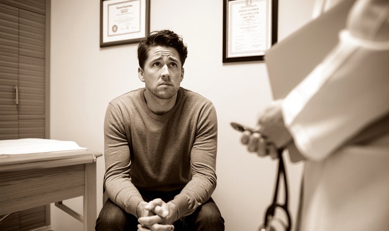 Мужчина на приёме у врача